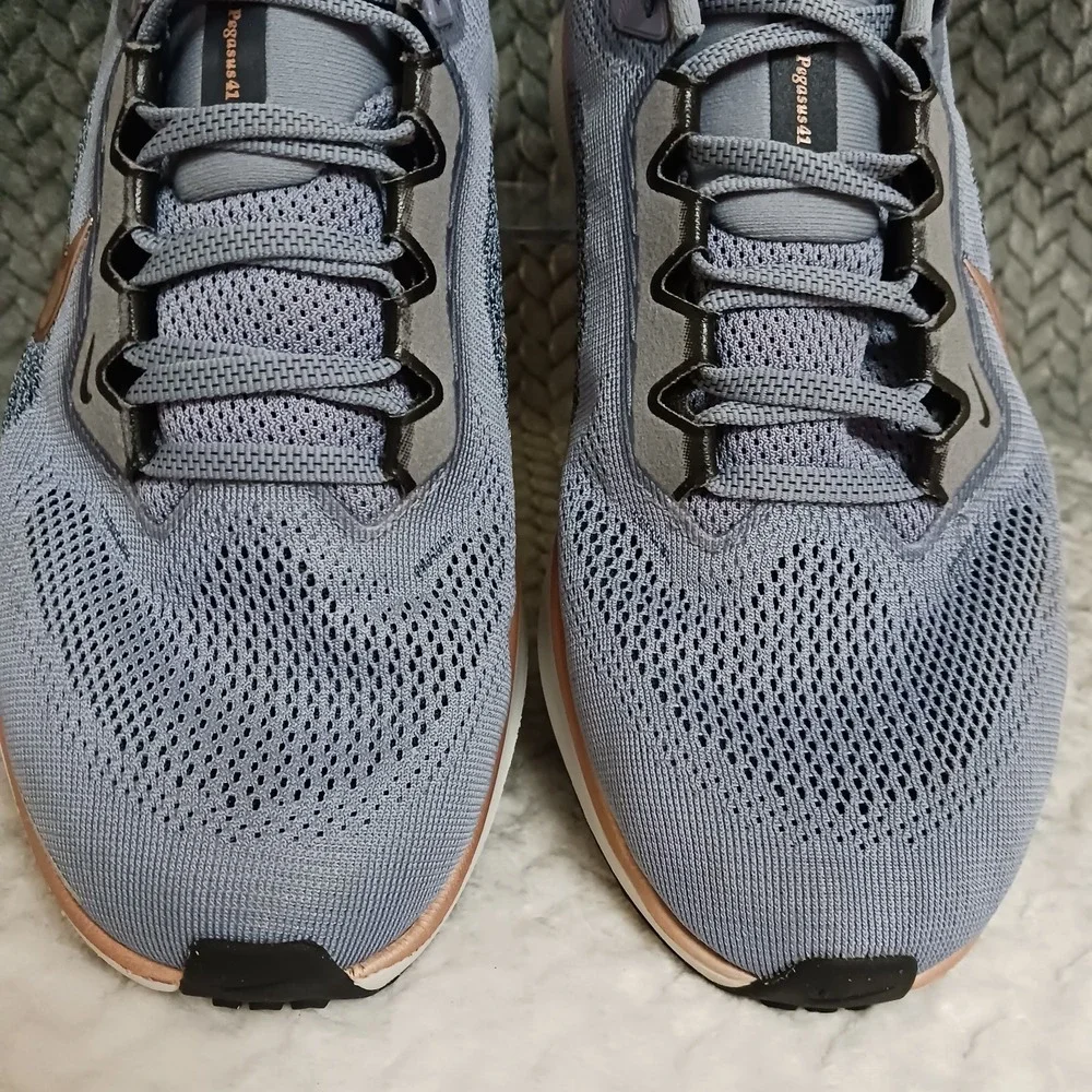Nike Air Zoom Pegasus 41 Women's Walking Running Shoes Navy Red Bronze Size 8.5